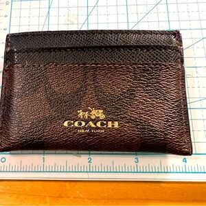 Leather Coach Card holder
